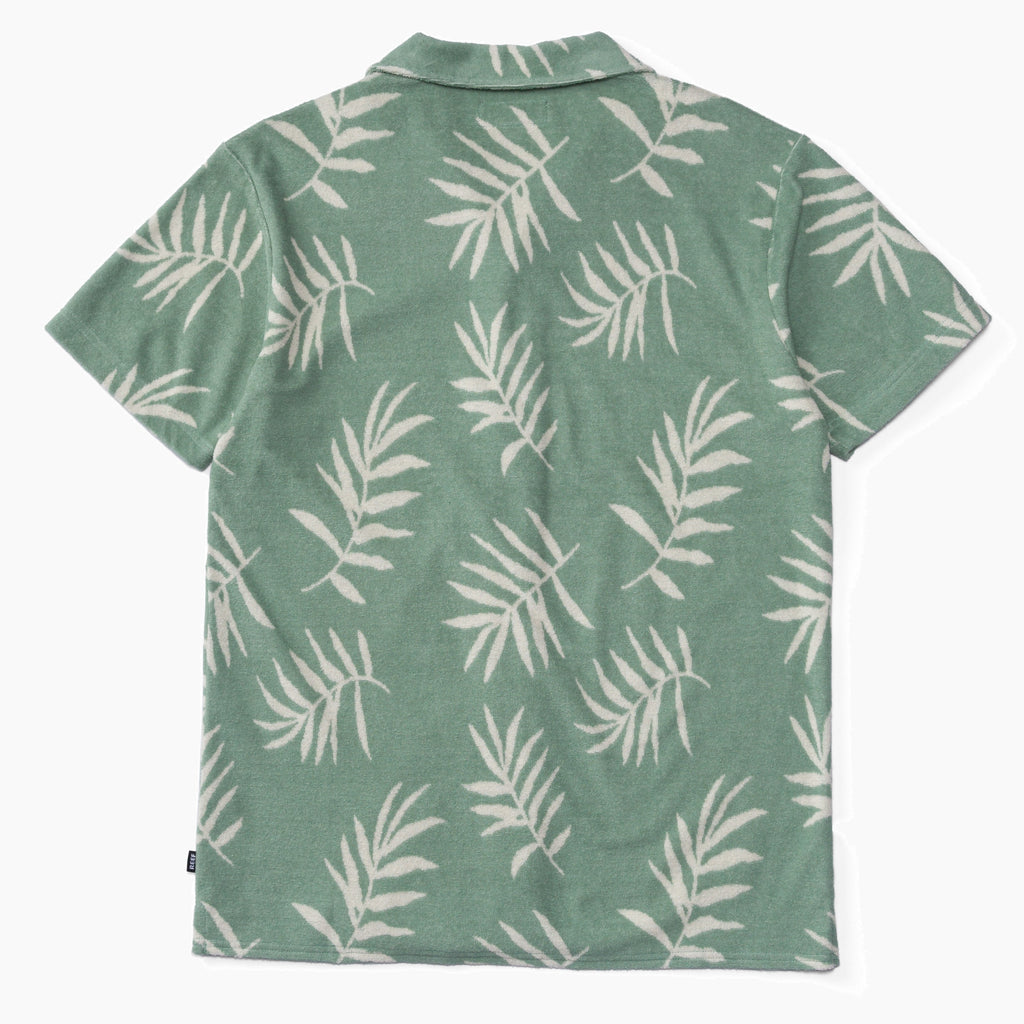 Kenji Short Sleeve Terry Knit Shirt - Almond Milk