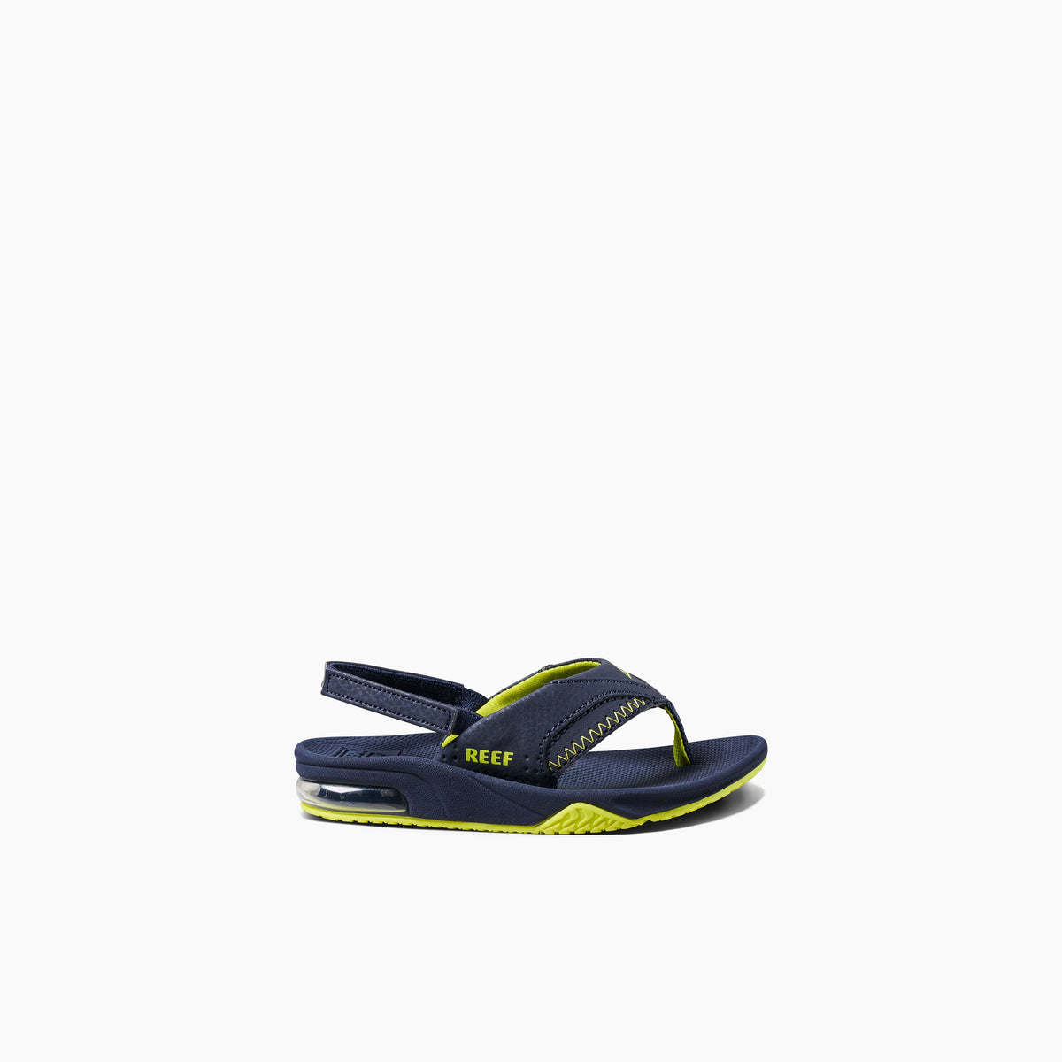 Little Fanning - Lime/Navy - Right Side View