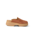 Vista Skye women's sandal facing right, caramel color with platform sole, designed for beach comfort and support by REEF.