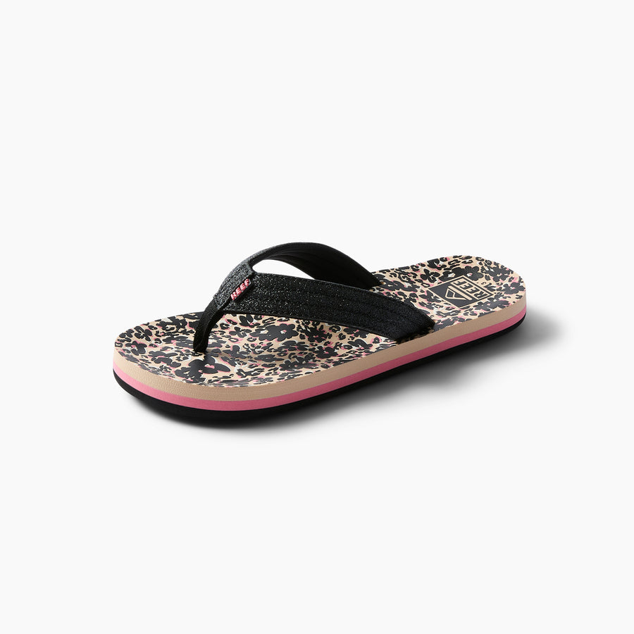 Kids Ahi - Floral Cheetah - Left Side View