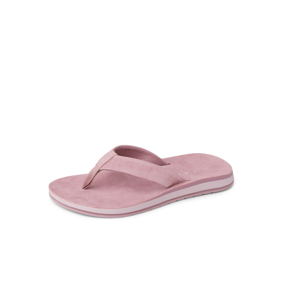 Ojai Classic - Pale Mauve Suede - Left Side View