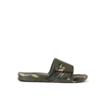 Fanning Slide H2O right-facing men's camo slides with anatomical arch support and water-friendly materials close-up