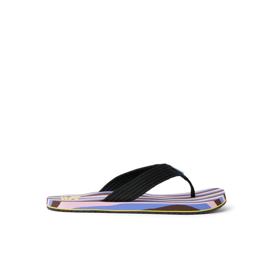REEF X Ebony Beach Club Original Stripes - Ebony Purple Brown - Right Side View