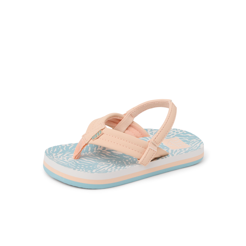Little Ahi - Peach/Blue Animal - Left Side View