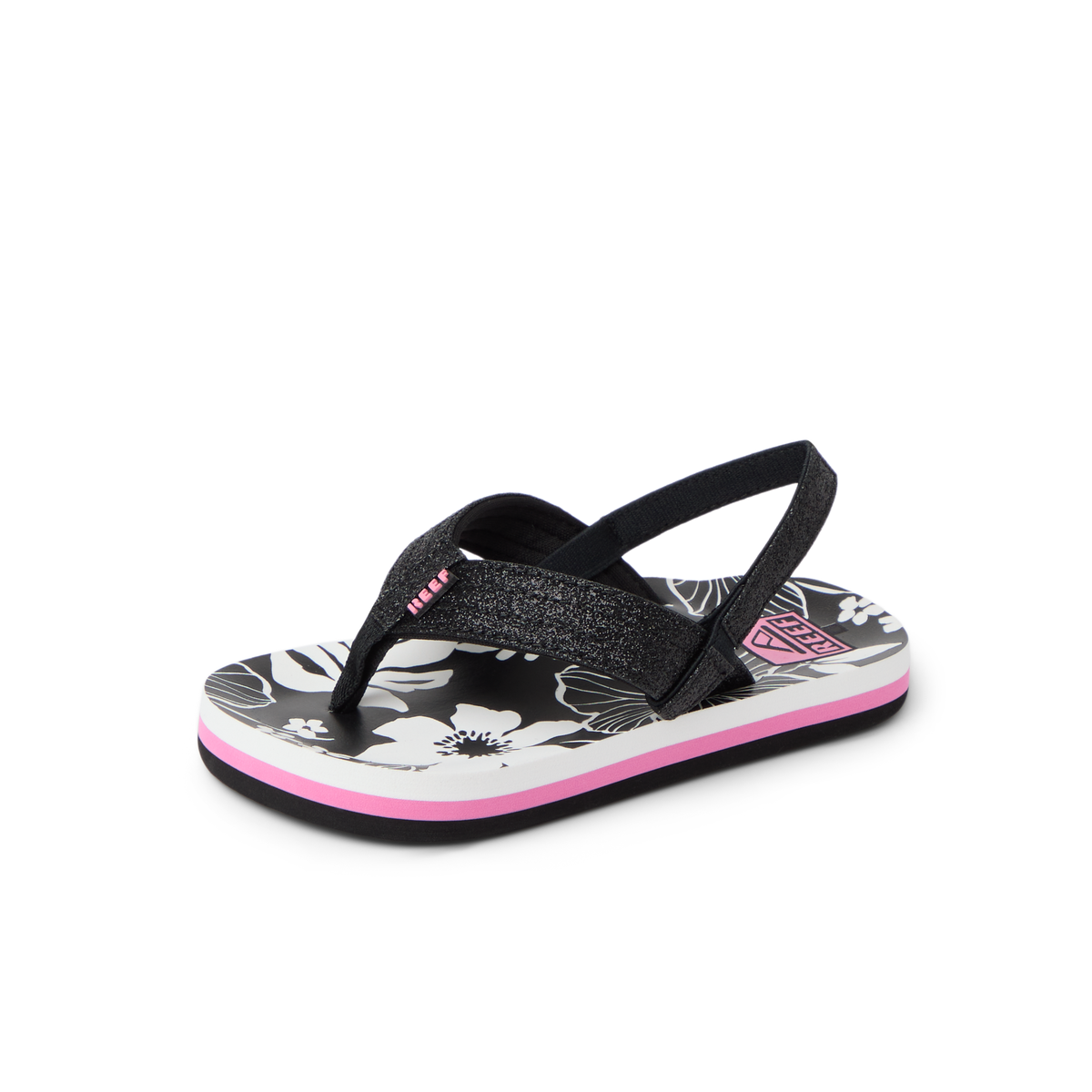 Little Ahi - Pink/Black Floral - Left Side View