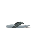 Cushion Phantom 2.0 men's grey flip flop facing left, highlighting soft-rebound cushioning and arch support design.