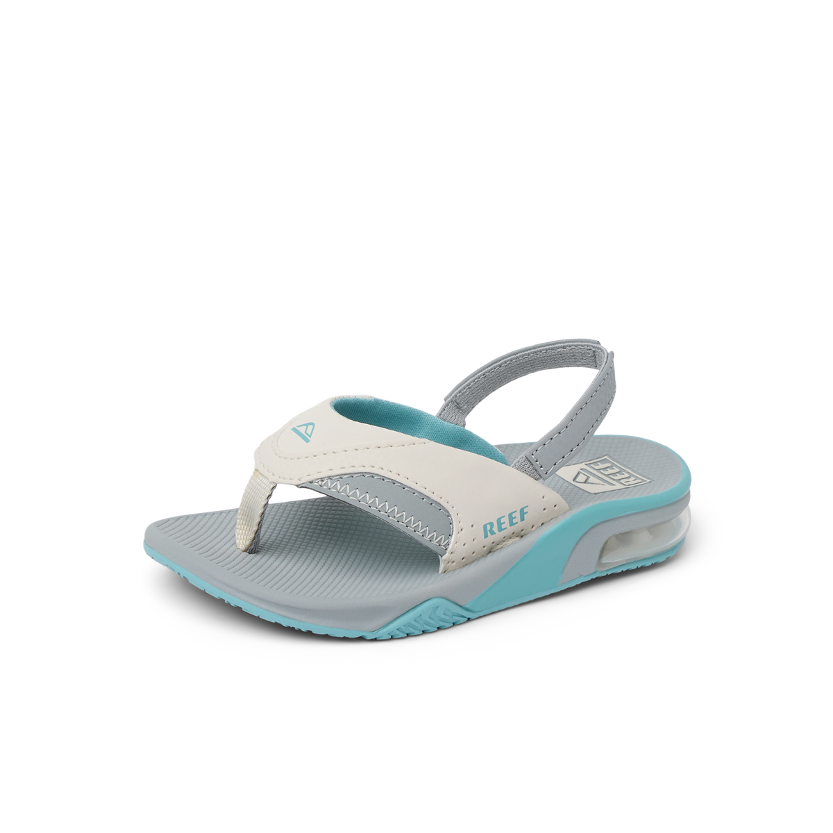 Little Fanning - Tan/Grey/Blue - Left Side View