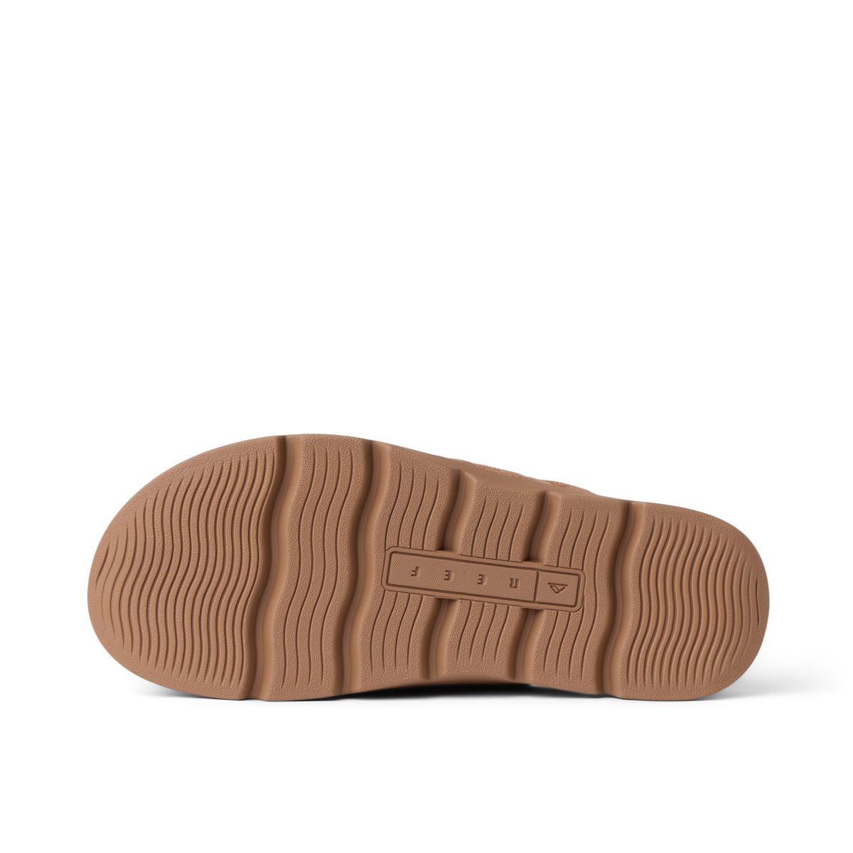 Vista Luxe Mariana shoe sole facing upward, showing textured water-friendly outsole with anatomical arch support.